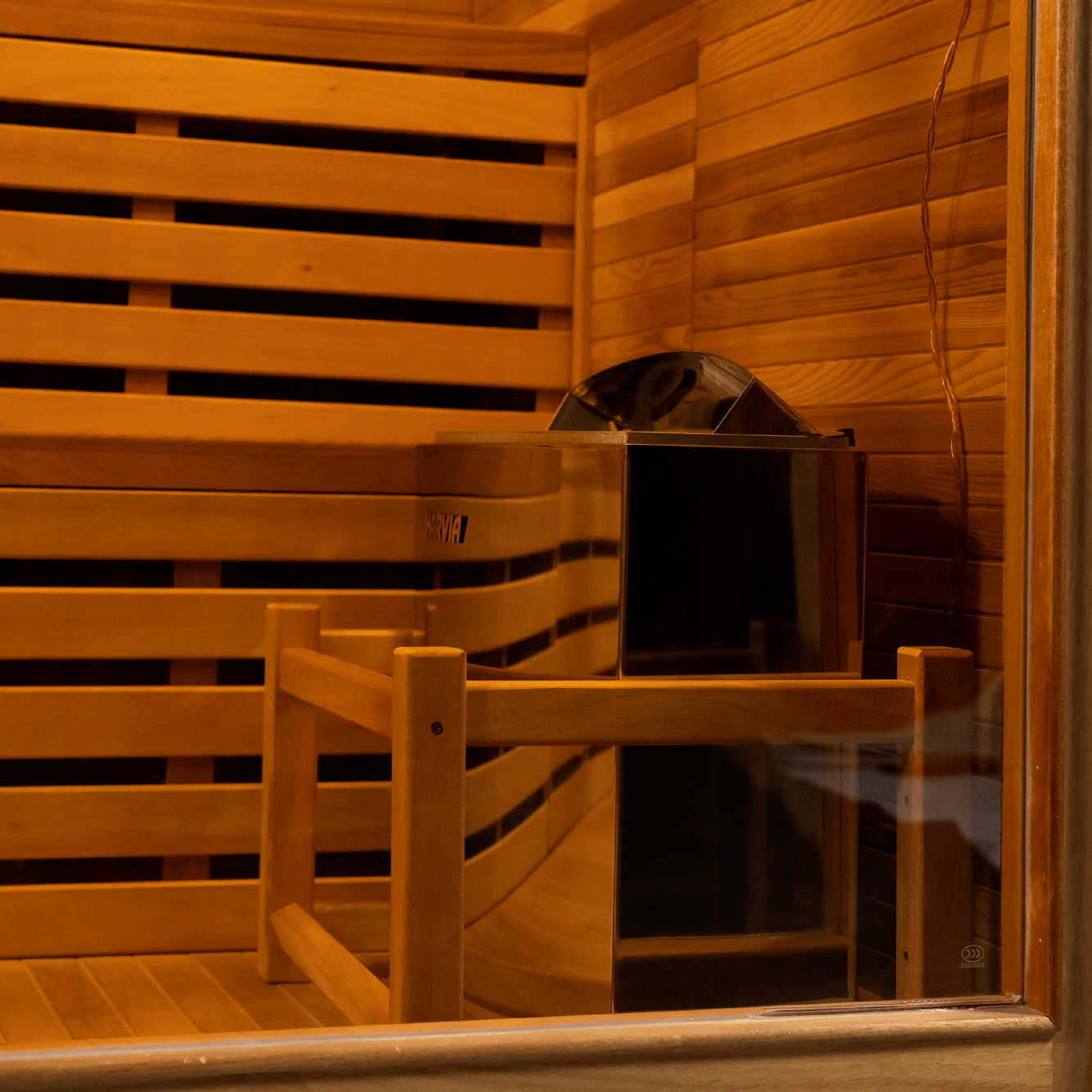 Dual Bench Modern Box Outdoor Sauna