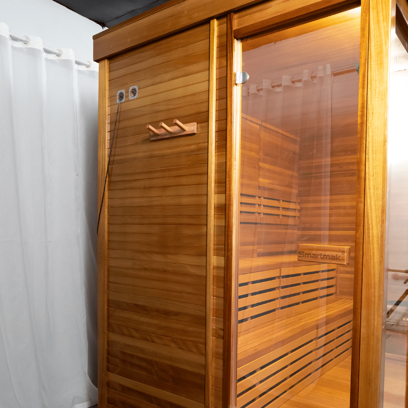 Dual Bench Modern Box Outdoor Sauna