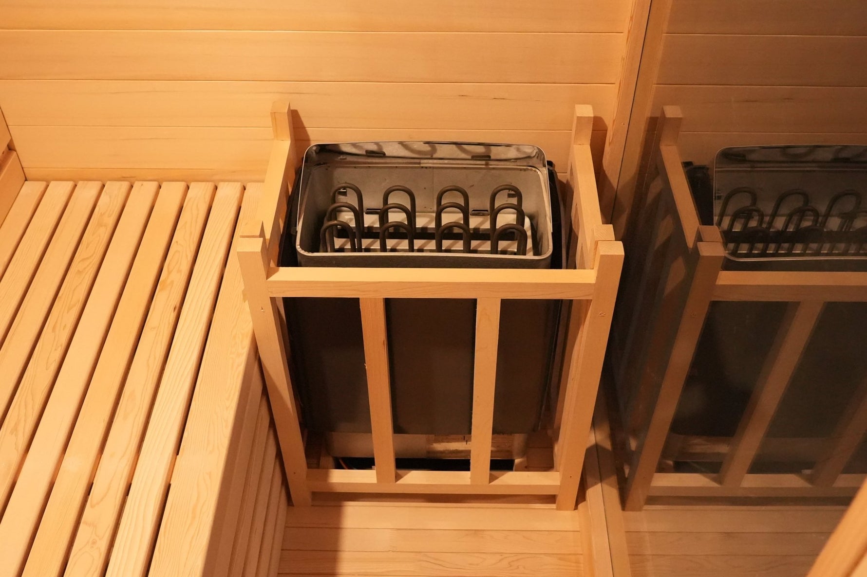 6 Person Dual Bench Indoor Sauna - Steam Saunas