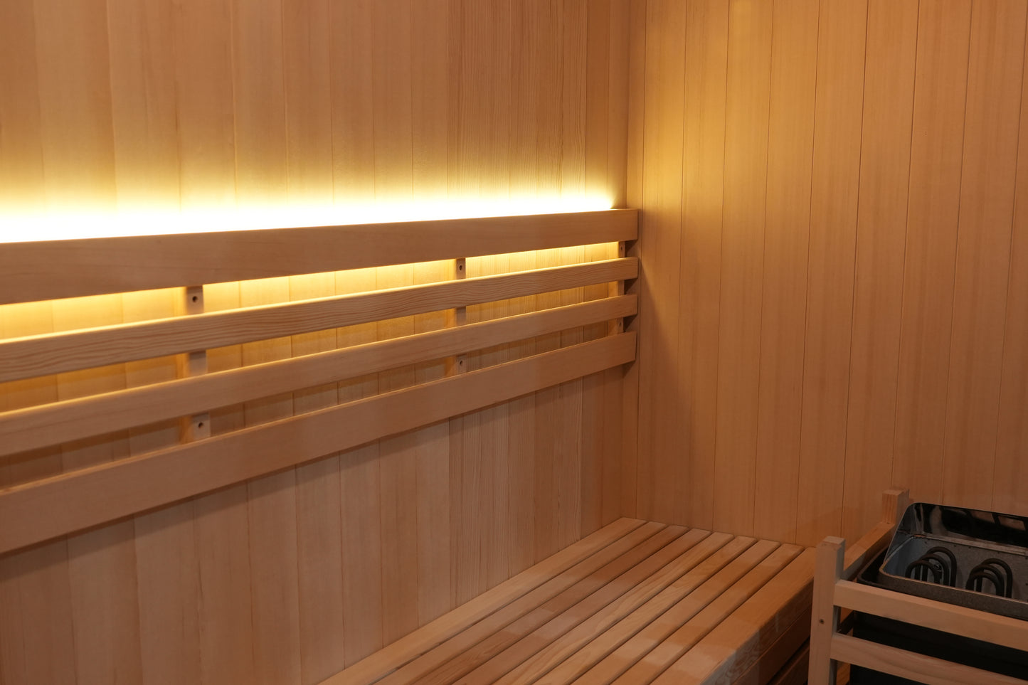 Single Bench Modern Box Outdoor Sauna