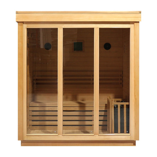 Single Bench Modern Box Outdoor Sauna