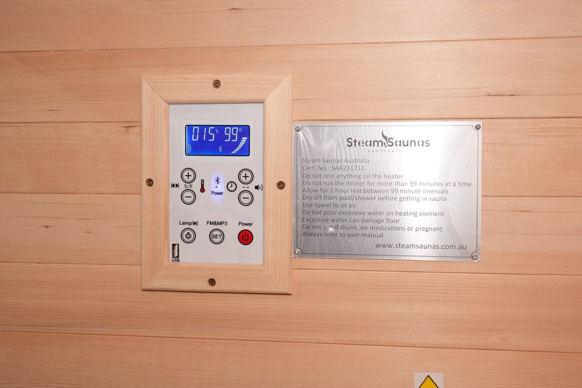 Steam Saunas Australia 3 Person Indoor Sauna - Steam Saunas