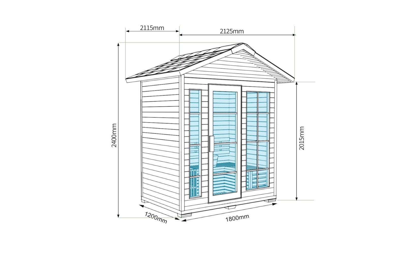 Traditional Outdoor Sauna - Steam Saunas